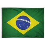Bandeira Brasil Oficial Bordada 1,13X1,61m